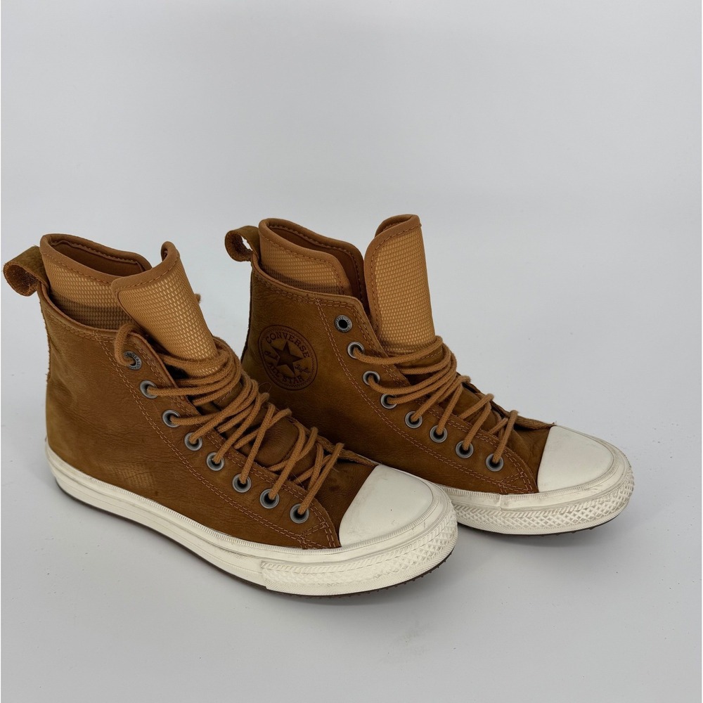 Converse Chuck Taylor All Star Leather High Top Boots Ginger Brown 157461C - Picture 4 of 15